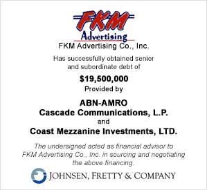 FKM Advertising, $19.5M